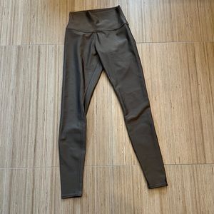 ALO leggings, size small, olive green
